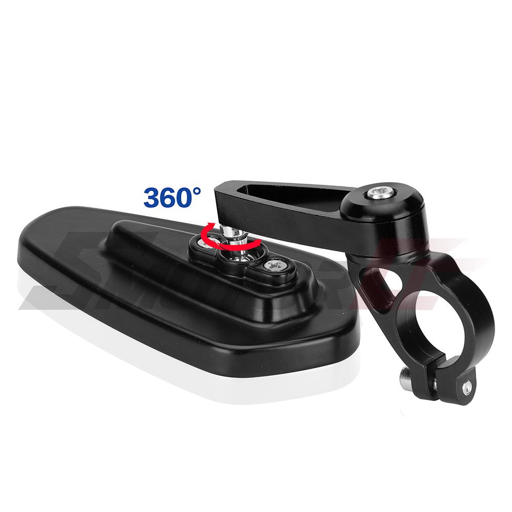 Motorcycle Modified Handlebar Mirror Handbar Reversing Mirror Street Bike Racing Handlebar Retro Rearview Mirror