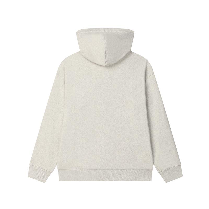 Fila Milano Series Knitted Hooded Sweatshirt Men Tops Light-Khaki Gray F11M515205FLK