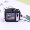 Mini Tv Keychain Horror Atmosphere Mini Tv Keychain Pendant Simulation Tv Pendant Bag Pendant