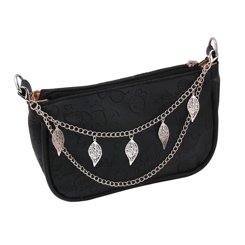 5Pcs Fashionable Purse Chain Set Unique Bag Chain Metal Bag Straps Alloy Texture Handbag Chain Suitable for Bag Handbag