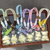 999 Pure Gold Labubu Crayon Shin-chan & Doraemon Phone Charm Keychain Gift