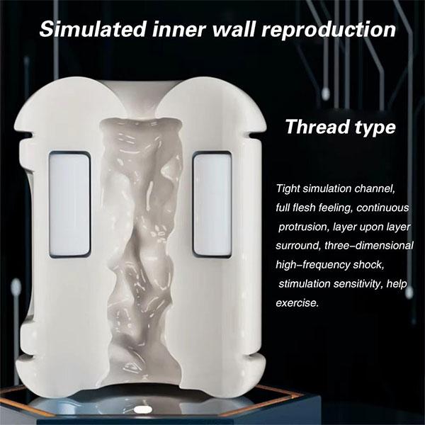 Male Masturbator 2IN1 Dual-Motor Sex Toys Adult Sex Doll Vaginal  Anal Blowjob Toy Plump and Soft Fleshy Realistic Masturbation