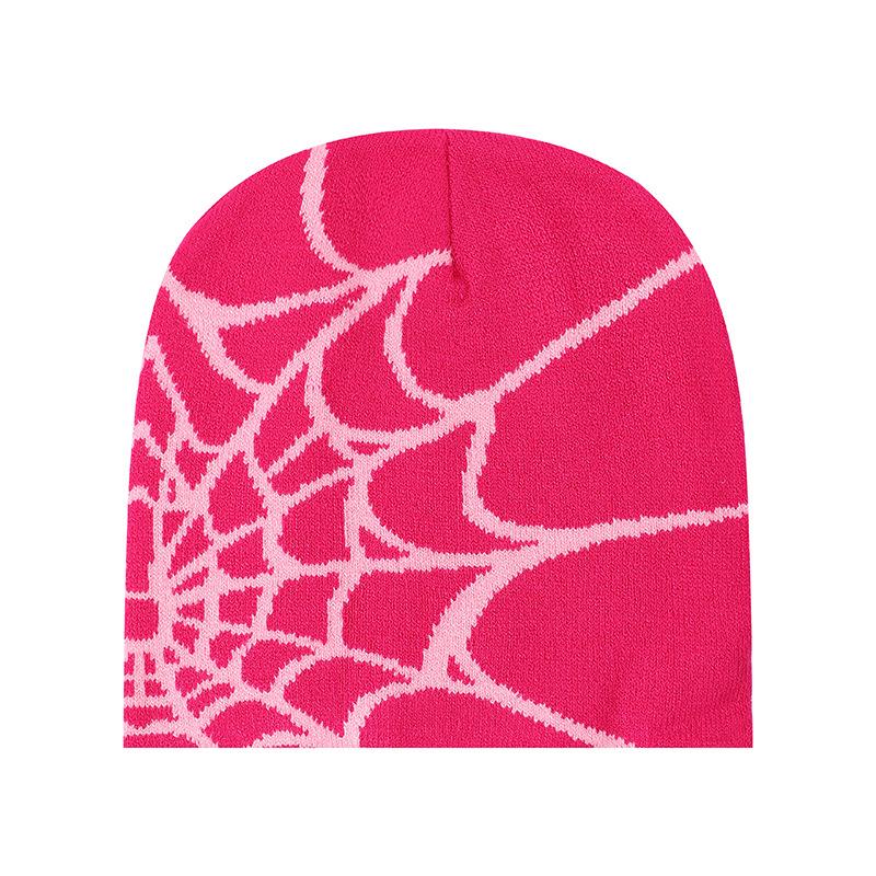 Spider Web Warm Knitted Jacquard Beanie Hat Outdoor Wool Cold Cold Unisex Cold Hat