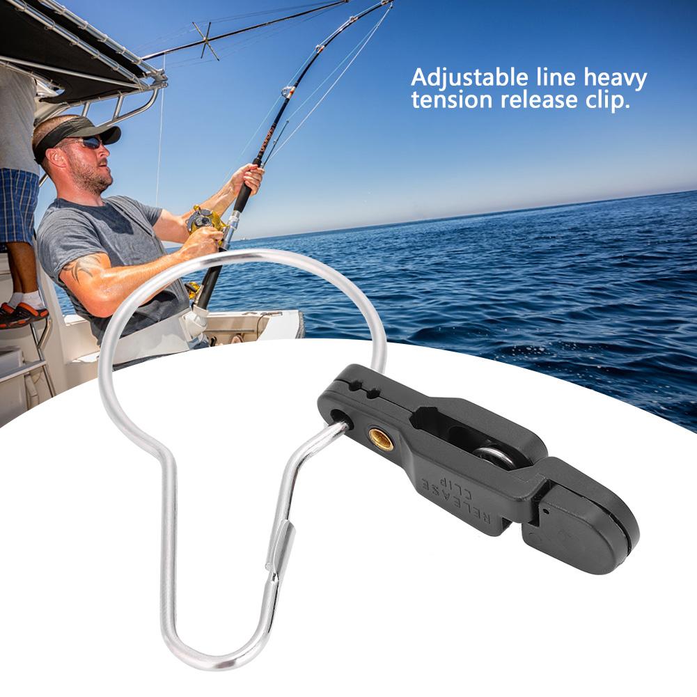 Schnappverschluss-Clip mit Ring für Gewicht-Planerboard-Mast-Downrigger-Ausleger T006 1