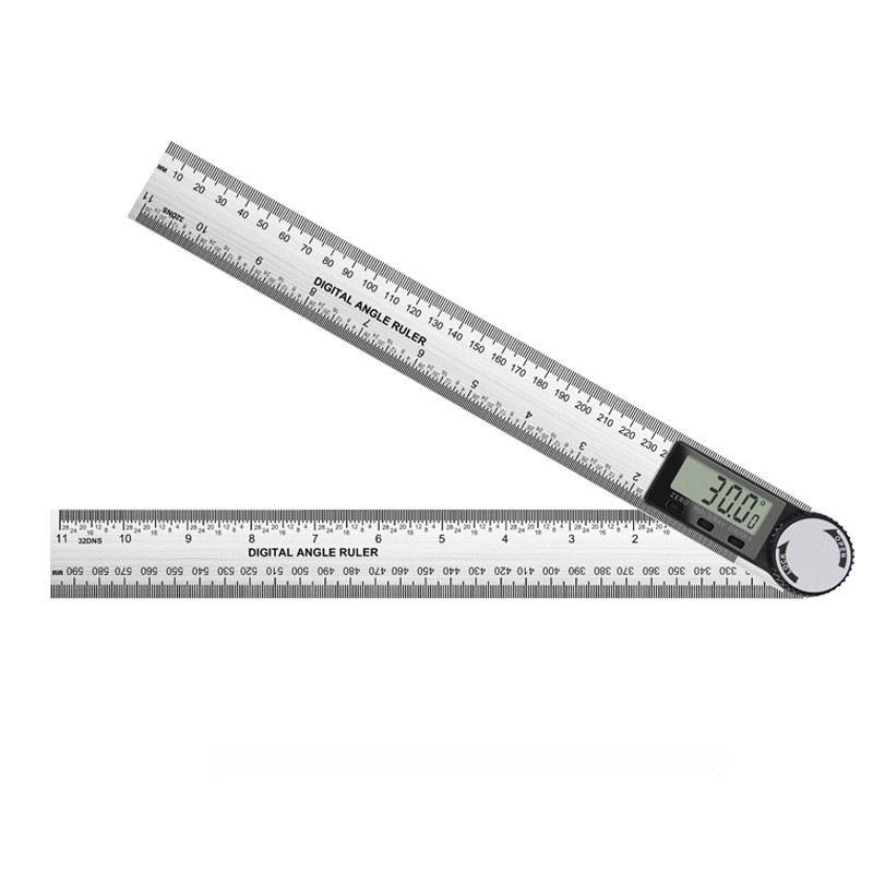 Display Digital Riglă de Unghi din Plastic și Raportor pentru Prelucrarea Lemnului