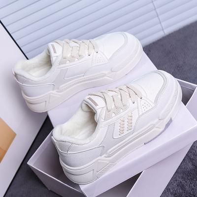 Low-Top Velvet Board Shoes, Winter Cotton Shoes, Warm Shoes, Children'S New Women'S Shoes, Versatile Soft-Soled Sports Flats