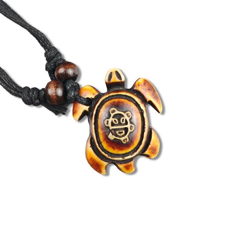 Vintage Animal Necklace, Springy Turtle Resin Jewelry Pendant, Sweater Chain Couple Accessories