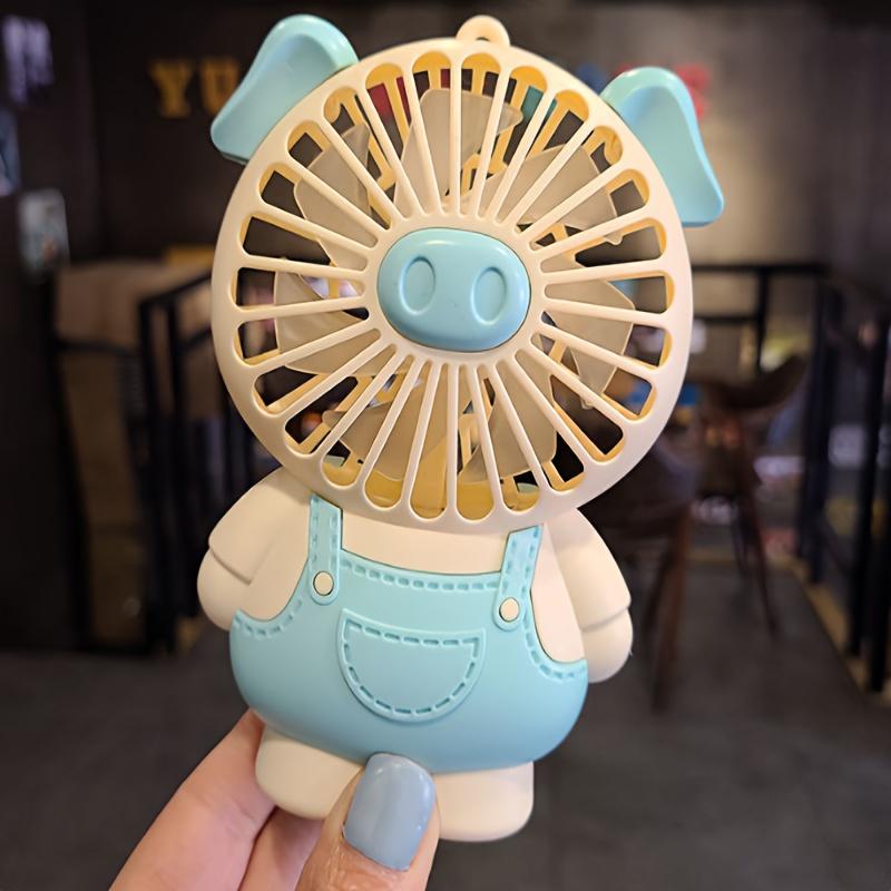 

Small Fan High Quality Handheld Usb Portable Charging Desktop Student Big Wind Office Fan Portable Handheld Fan Summer синій