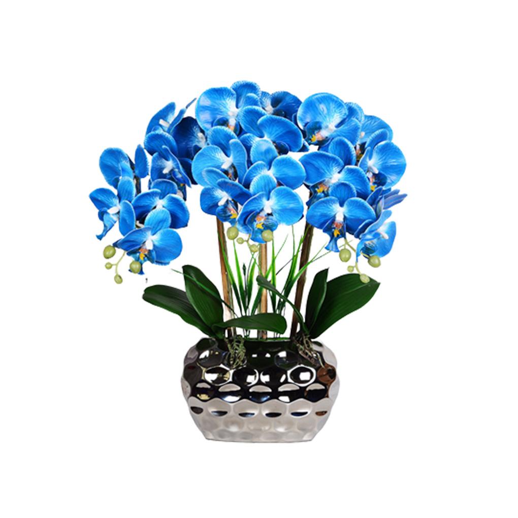 

Большая искусственная орхидея бонсай фаленопсис искусственные растения цветочные композиции для центральных элементов гостиной свадьбы