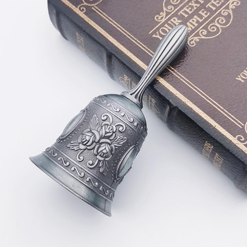 

Retro Rose Church Bell Bronze Metal Pet Training Bells For Restaurant Bar Jingle Church School Style 5