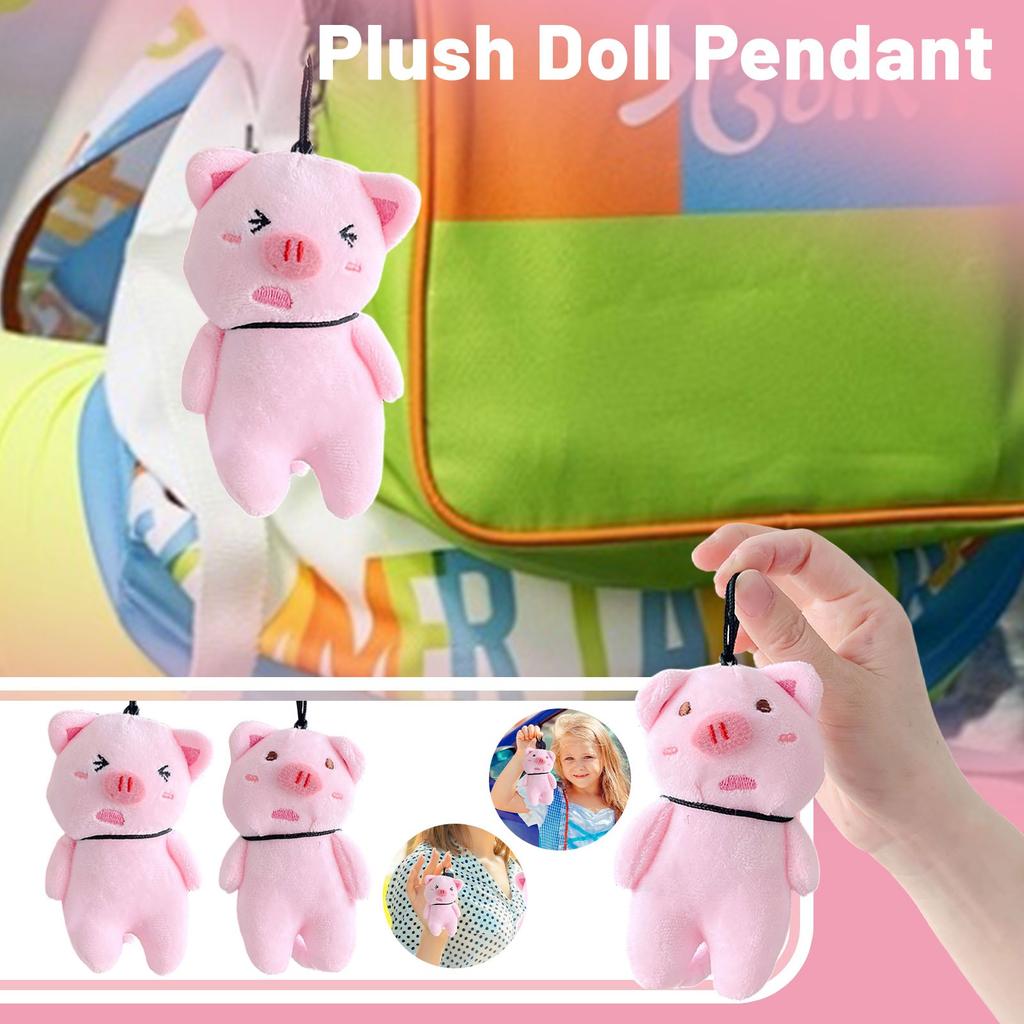 Cute Little Pig Cute Crooked Head Pig Creative Pendant, Personalized Plush Toy Doll Bag Ornament