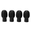 4PCS Drumstick Silent Practice Tip Silicone Stretchable Drum Practice Percussion Tip Black