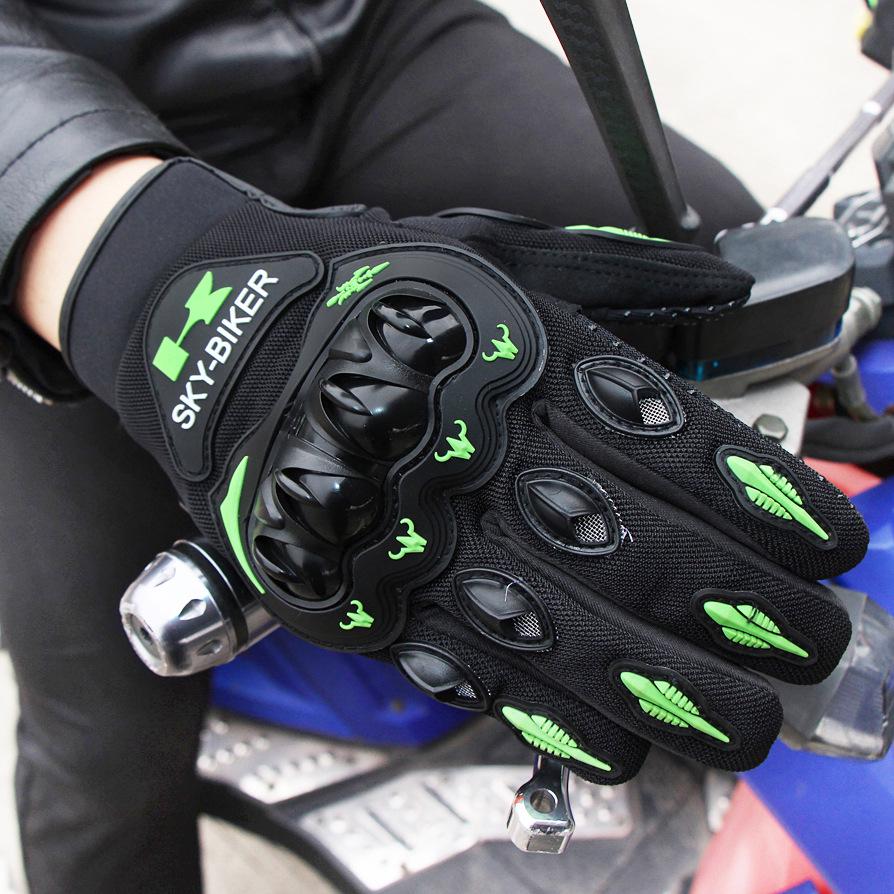

Summer Outdoor Off-road Motorcycle & Bicycle Riding Protective Gloves M зелёный