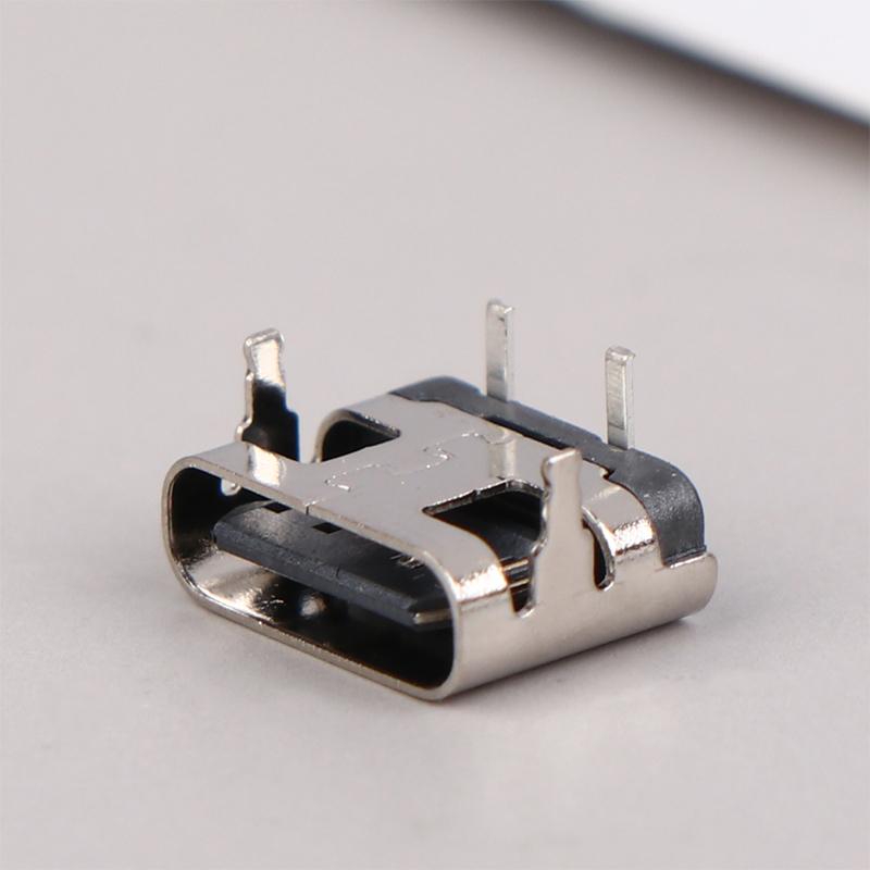 10Pcs Type-C Female Seat 2 Pin Plug Micro Connector Socket Usb Power Jack Dock For Mobile Phone Charging Port
