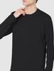 Mizuno 3D Mesh Stretch Long Sleeve for Sports and Go to by XL Shirt, Moisture-Wicking, Quick-Drying, Outdoors, B2MA2012, Men's, Black,