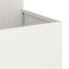 Garden Planter White 100 X 100 X 60 Cm Steel