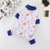 Yousheng Pet Cloth Round Neck Four-Legs Cartoon Pattern Puppy Bread Clothes Summer Pet Pajamas for Indoor