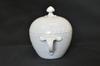 ROYAL COPENHAGEN White Fluted Half-Lace Sugar Pot Denmark Vintage Rare