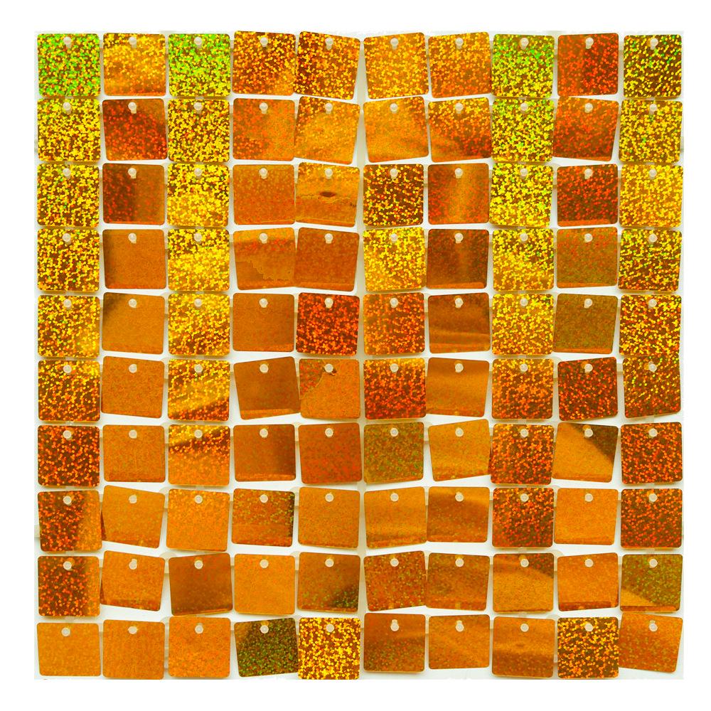 Square Shiny Snap-Lock Wind-Driven Sequin Panels for Background Wall Decoration