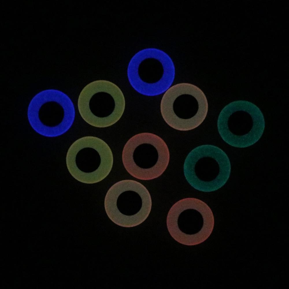 50PCS Glow In The Dark 3D Fish Eyes Fly Tying Sea Fishing Jigs Night Fishing Lure Making Accessories Luminous Material