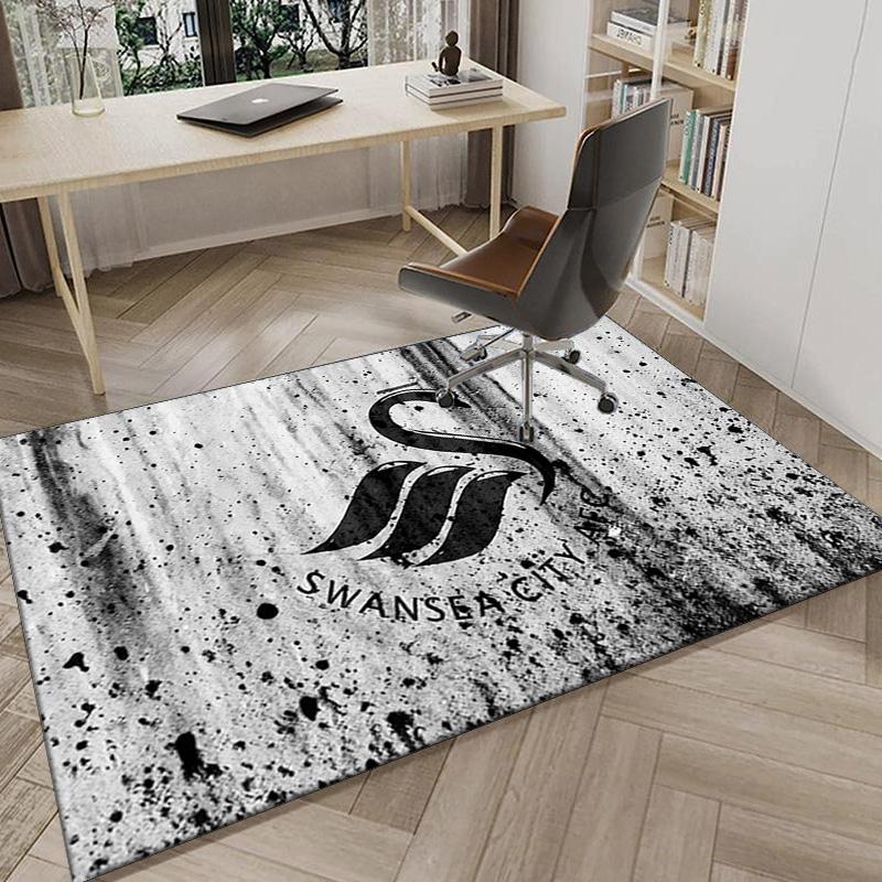 Football Club Emblem Printed Area Rug for Office, Chair Rug, Decorative Carpet Floor Mat, Large Size Fan gifts Christmas gifts