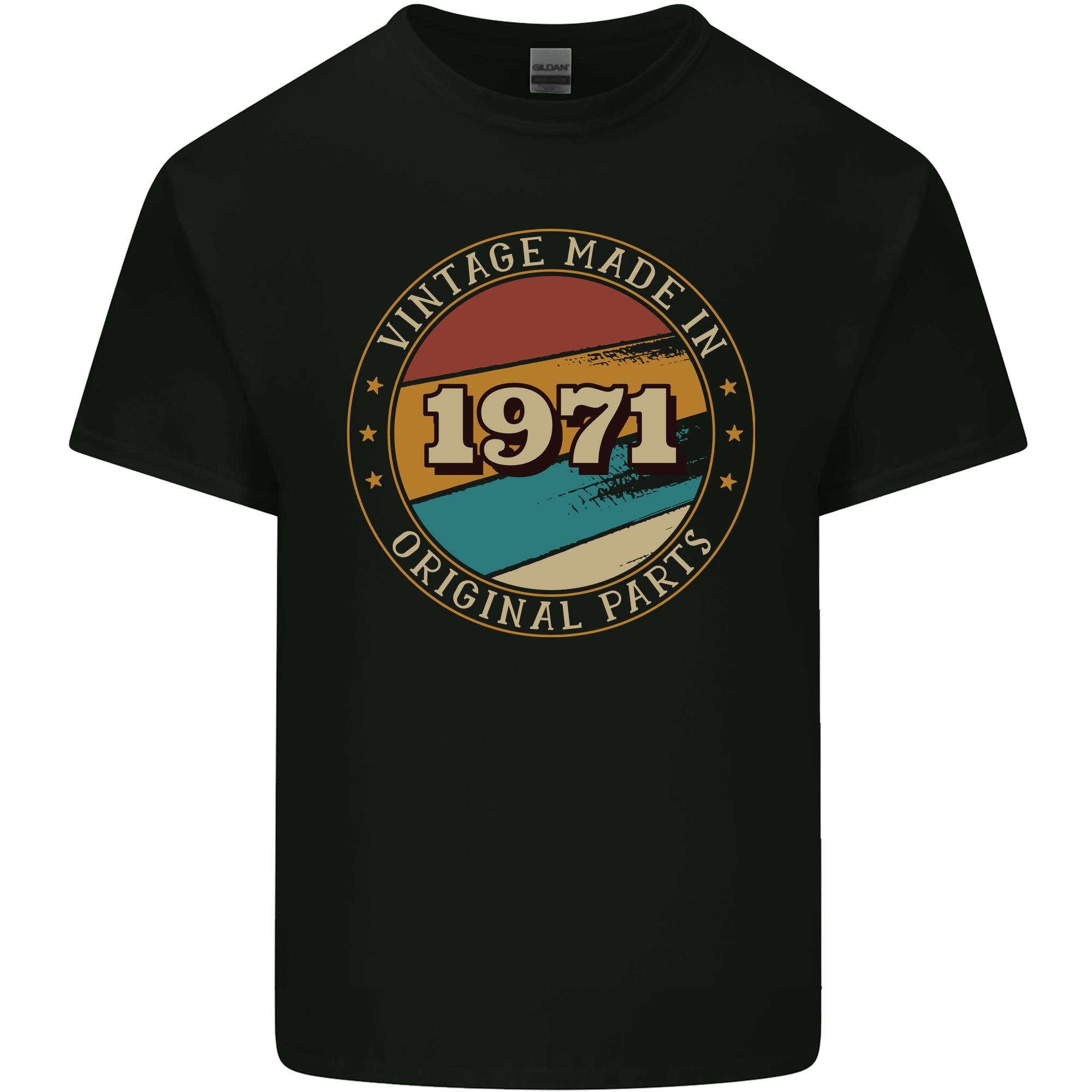 55th Birthday Vintage Made In 1971 Unisexs Light Cotton TShirt S