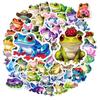 50 Colorful Cartoon Frog Graffiti Stickers Do Not Repeat Creative Hand Account Decoration Waterproof Stickers