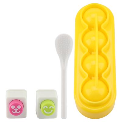 Small Ball Shape Food Grade PP Material DIY Handicraft Rice Roll Bento Mold with Spoon