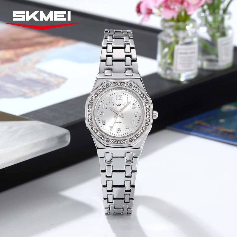 Skmei Women's Watch Luxury Diamonds Watch Waterproof Ladies Fashion Quartz Watches Ladies Gifts