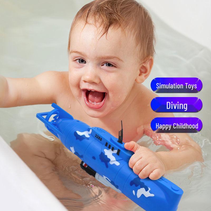 Children's Electric Submarine Bath Toy - Non-Remote, for Ages 3+