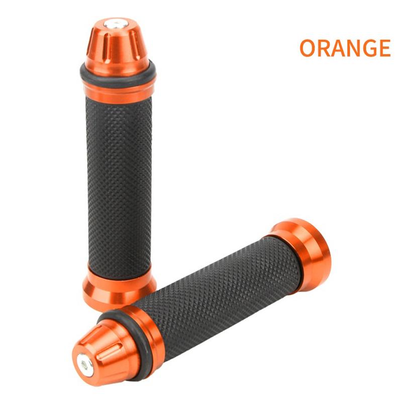 1 Pair Motorcycle Grips Hand Rubber Anti-Slip Cycling Scooter Handlebar Grips Modified 22-24Mm Universal Rubber Handle Bar Grips