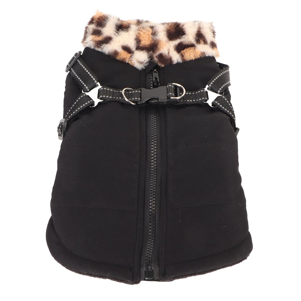 Warm Dog Jacket Stylish Windproof Thickened Cold Protection Reflective Dog Winter Coat with Chest