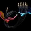 Convenient 3.5mm Audio Splitter Cable Male Male Extension for Speaker Projector