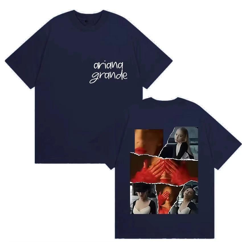Ariana Grande Tour Album 2026 Graphic T Shirt Men Women Hip Hop T-shirt Casual High Quality Cotton Shirt Streetwear