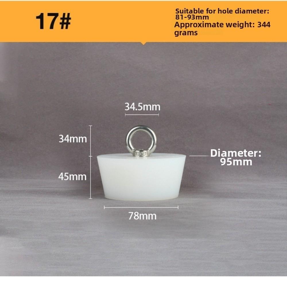 with Steel D Ring Conical Silicone Stopper Waterproof Sealing Plug Bung  Kitchen Sink