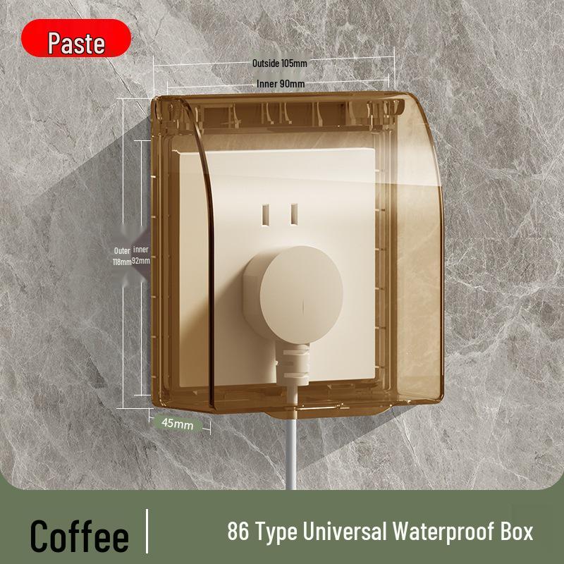 Waterproof Cover for Bull 86 Type Socket - Splash-proof Bathroom Adhesive Protector