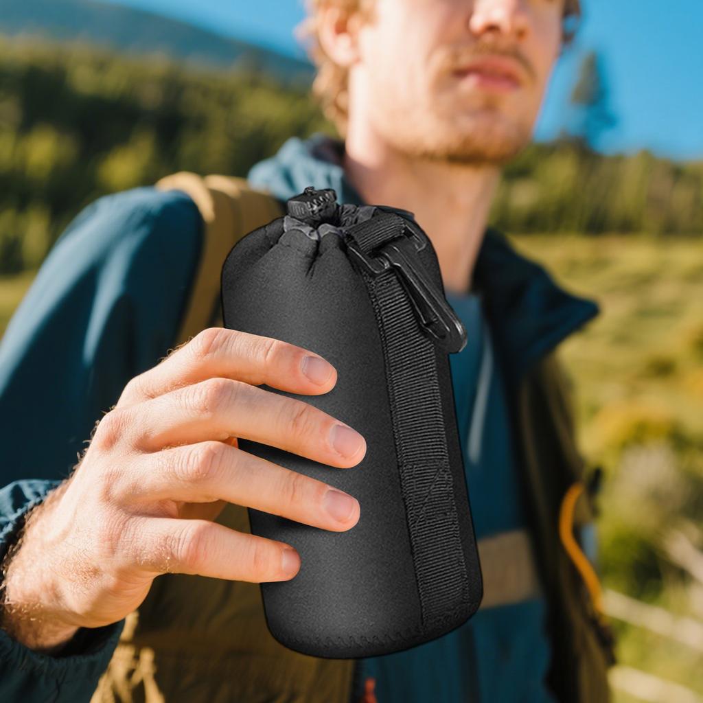 Pouzdro na objektiv, Černé Silné Neoprenové Velké Pouzdro na objektiv fotoaparátu, Čtyři Velikosti Pro Velké DSLR