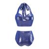 2024 European & American Halter Pearl-Embellished Hollow Out Bikini Set for Women