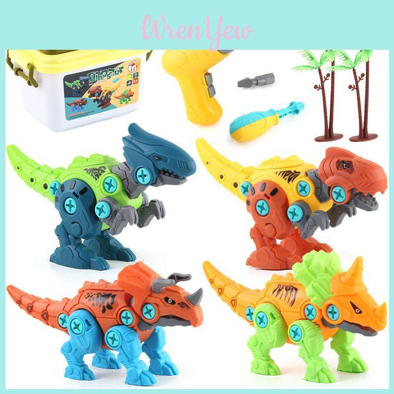 Easy To Disassemble Dinosaur Toys For Boys Stem Educational Toy With Electric Drill