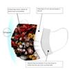 10PC Flower Print  for  Face Mask Disposable Earloop Mask