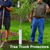 Corrugated Tree Protector Tree Trunk Guard Tube Bark Protector Sleeve Wraps To Protect Tree from Deer Rodents Mowers Trimmers for Saplings Tree