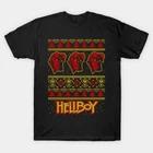 HELLBOY UGLY CHRISTMAS SWEATER Made in Australia T-Shirt 4XL