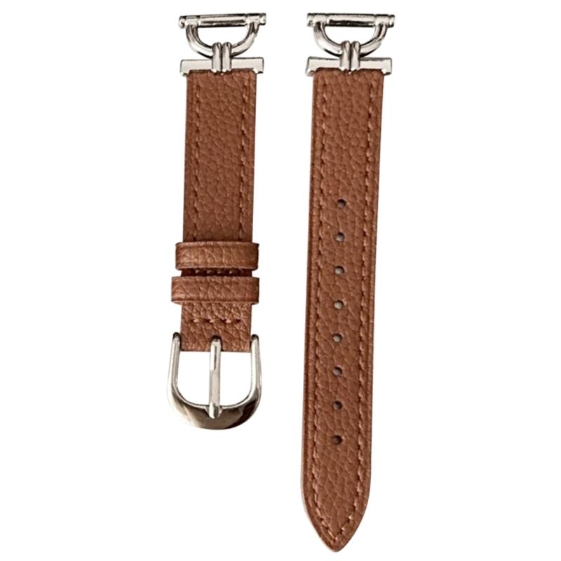 

Elegant Lychee Texture Leather Band 20mm with Metal Buckle Fashionable 20mm Smartwatch Bands Suitable for Smartwatches