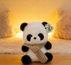 Panda Plush Doll With Scarf And Sweater Decoration For Kids And Collectors