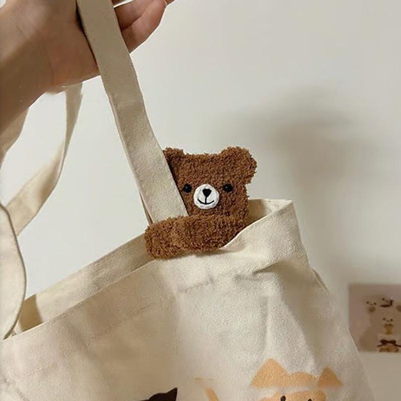 

Маленький Медвежонок Сумки для хранения наушников Ручная работа Плетеная Самодельная Плюшевая Пряжа Крючком Милый Плюшевый Мишка Bluetooth Гарнитура