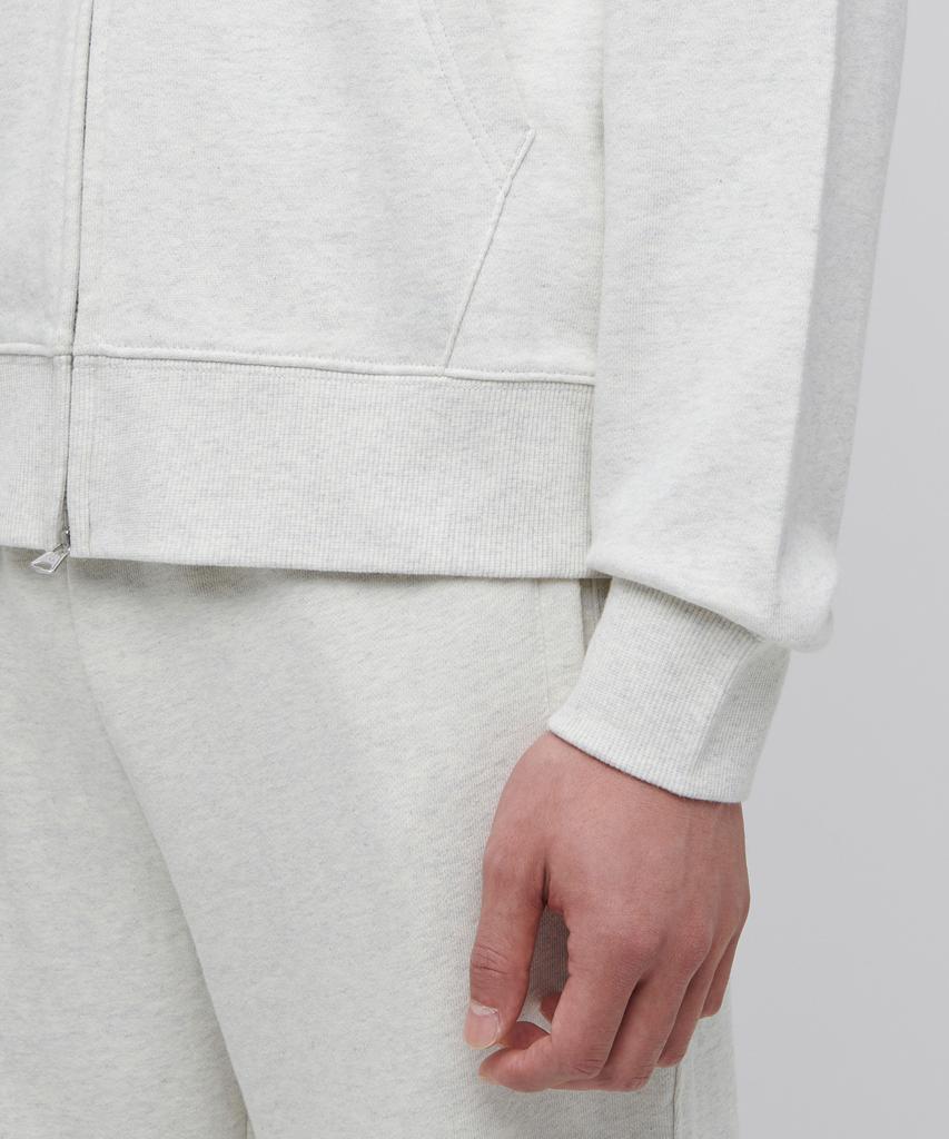 Musinsa Standard Crop Hooded Sweat Zip-Up [Oatmeal]