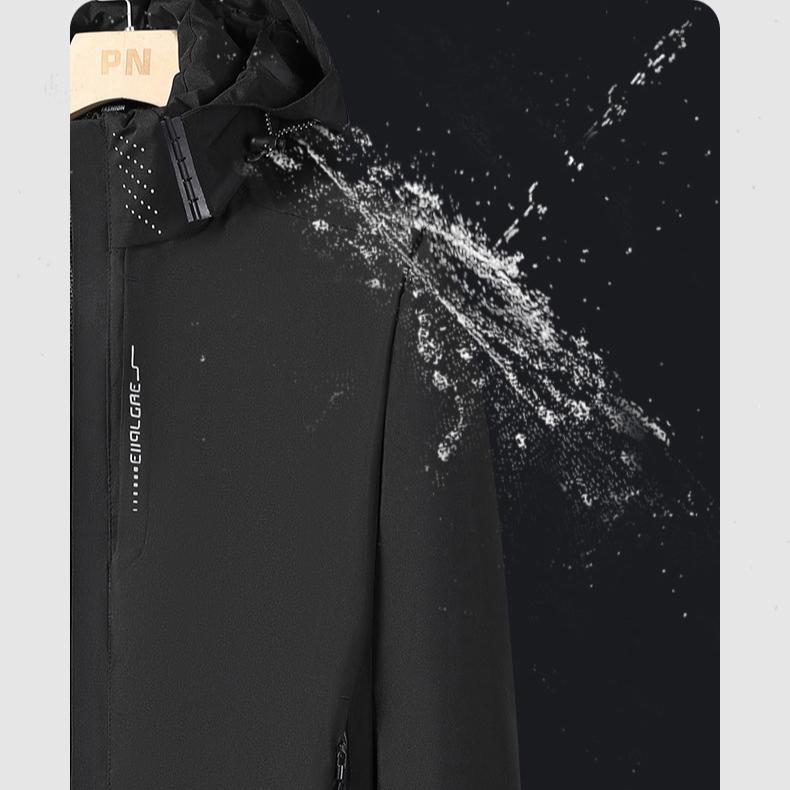 Upgraded Graphene Jacket Men's Autumn and Winter Fleece Thickened Warm Cotton Clothing Windproof and Waterproof Climbing