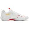 New LiNing Anti Slip And Wear Resistant Breathable Low Top Badminton Shoes Unisex White Red AYZU019-1