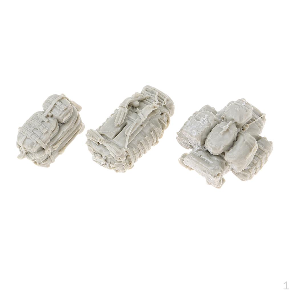 1/35 Resin Figure Kit Modern Soldier Backpacks Mini Model Unpainted
