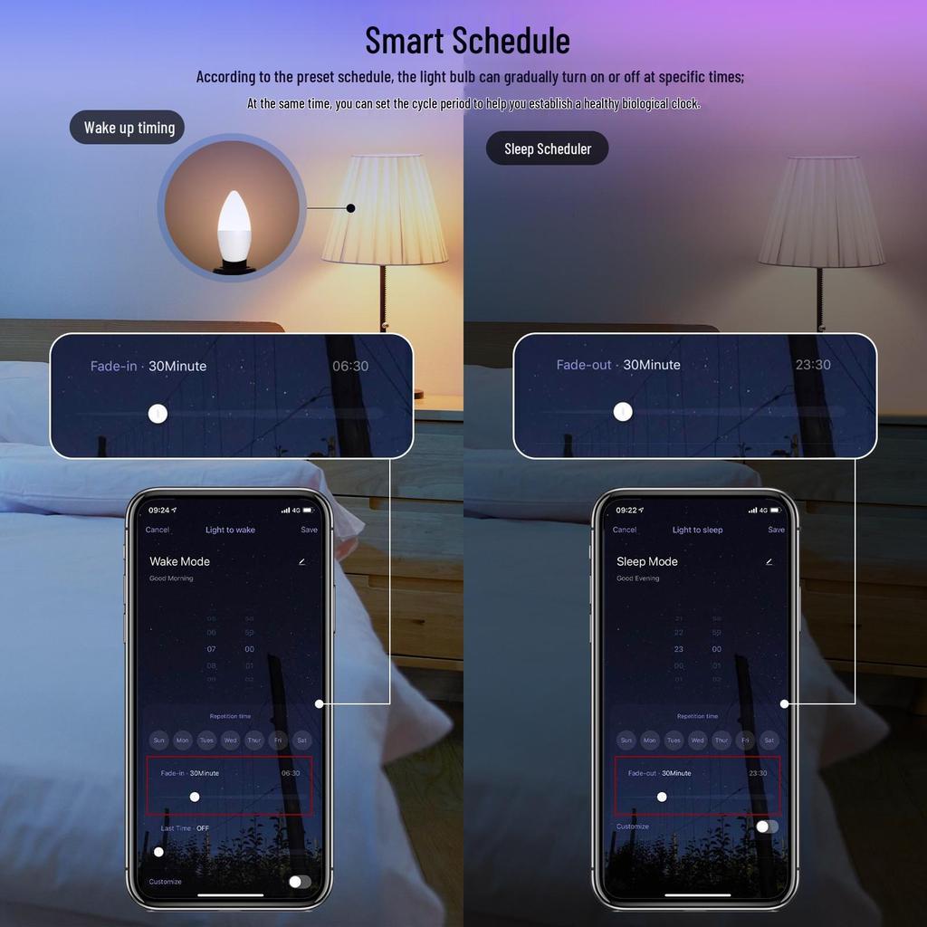 Zigbee Smart Candle Light: Alexa-Enabled, Color-Changing, Dimmable Mobile App Remote Support.